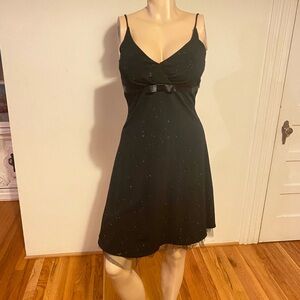 City Triangles Black Spaghetti Strap Mini Dress